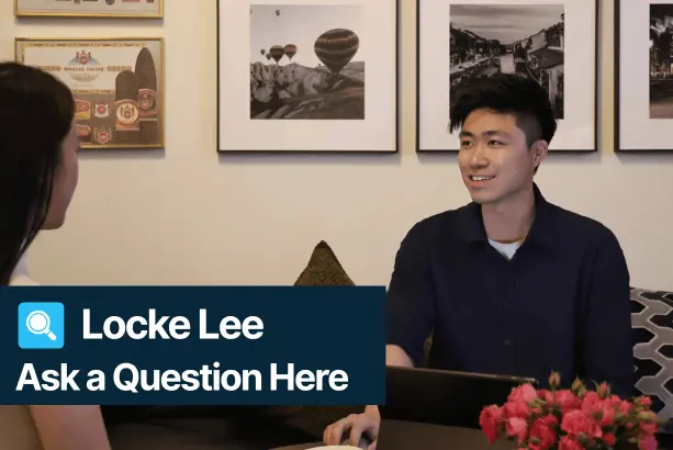 Locke Lee submitting a question for expert advice