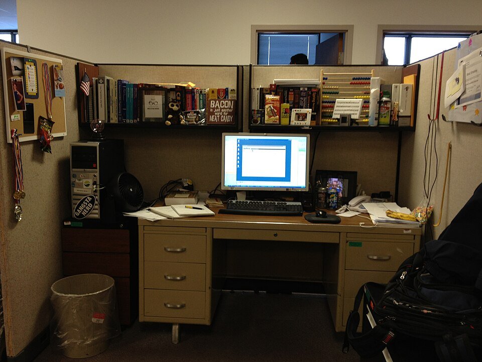 A programmer workstation with multiple displays and hardware